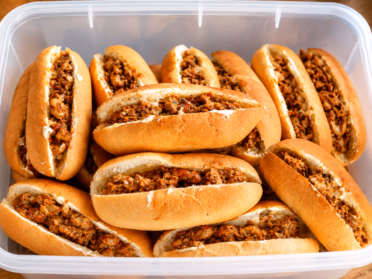 Packed sandwich rolls